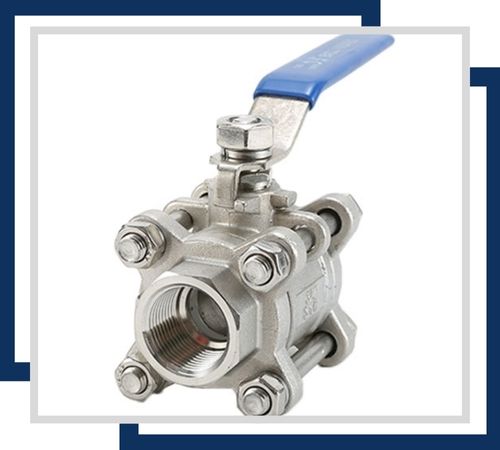 Three Piece Design OD Base Ball Valve Stainless Steel Ball Valve in UAE